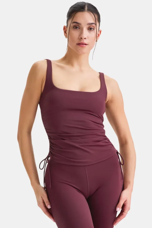 DayFlex Adjustable Side Tie Vest - Burgundy