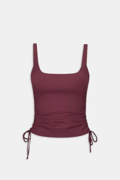DayFlex Adjustable Side Tie Vest - Burgundy