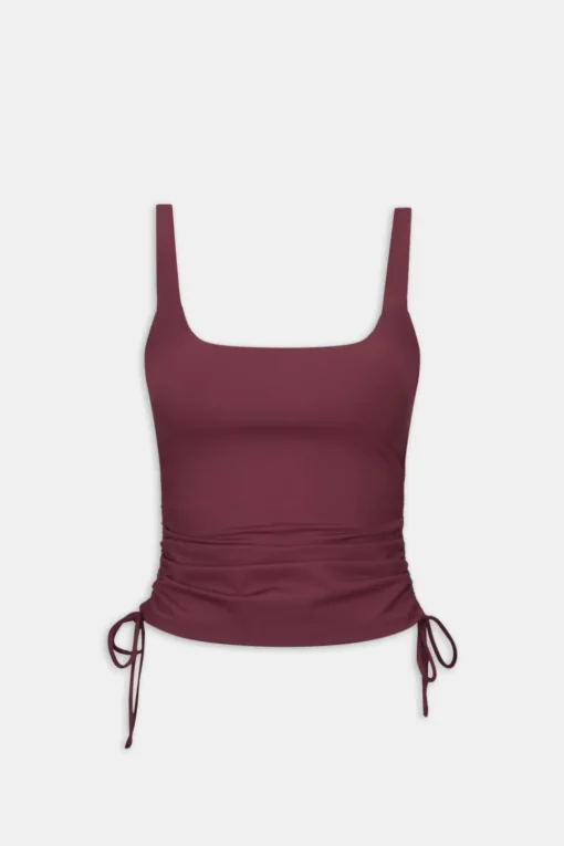 DayFlex Adjustable Side Tie Vest - Burgundy