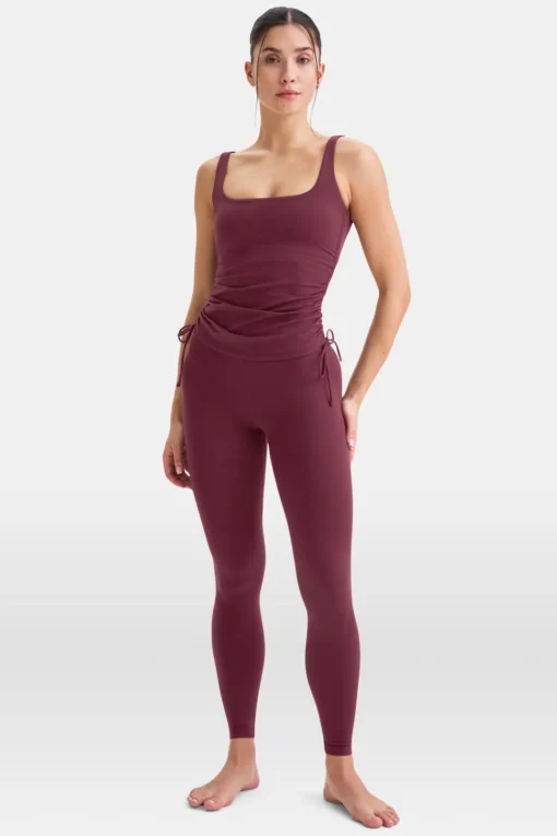 DayFlex Adjustable Side Tie Vest - Burgundy
