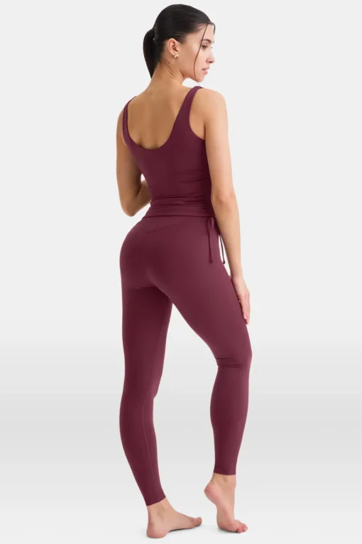 DayFlex Adjustable Side Tie Vest - Burgundy