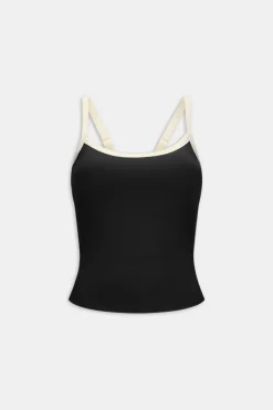 DayFlex Built-In Support Bandeau Vest - Shadow Black
