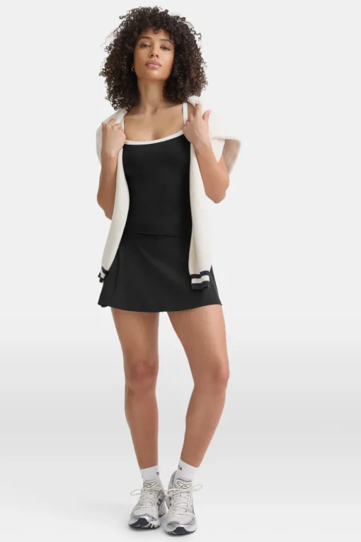 DayFlex Built-In Support Bandeau Vest - Shadow Black