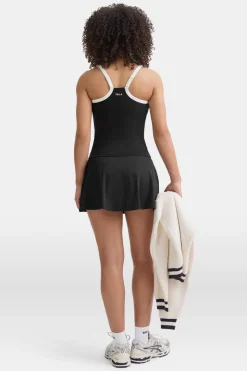 DayFlex Built-In Support Bandeau Vest - Shadow Black