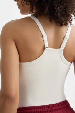DayFlex Built-In Support Bandeau Vest - Ivory