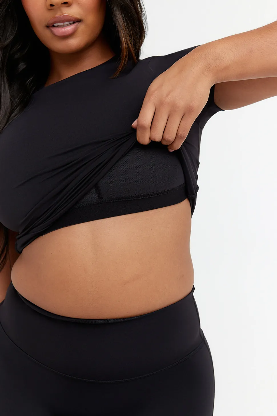 DayFlex Built-In Support Essential T-Shirt - Shadow Black