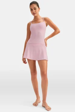 DayFlex Built-In Support Spaghetti Strap Full Length Cami Vest - Ballet Slipper