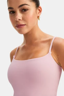 DayFlex Built-In Support Spaghetti Strap Full Length Cami Vest - Ballet Slipper