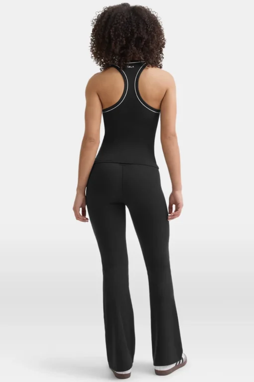 DayFlex Built-In Support V Neck Racer Vest - Shadow Black