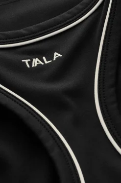 DayFlex Built-In Support V Neck Racer Vest - Shadow Black