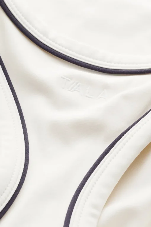 DayFlex Built-In Support V Neck Racer Vest - Ivory