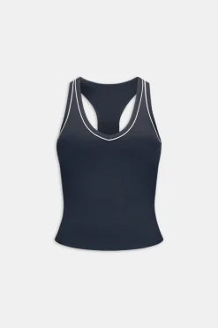 DayFlex Built-In Support V Neck Racer Vest - Midnight Navy