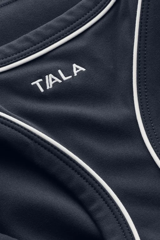 DayFlex Built-In Support V Neck Racer Vest - Midnight Navy