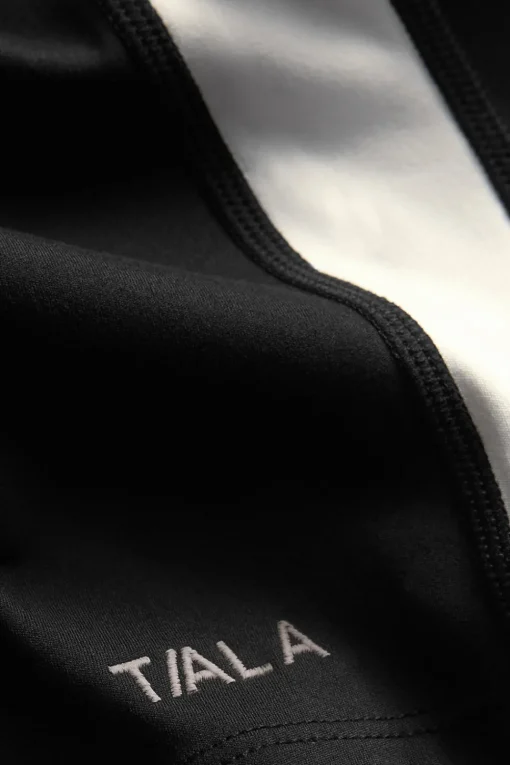 DayFlex Contrast Stripe Zip Through Jacket - Shadow Black And Ivory