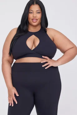 DayFlex Cut Out Centre Bra - Shadow Black