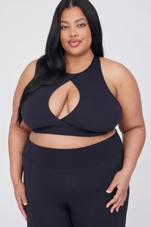 DayFlex Cut Out Centre Bra - Shadow Black
