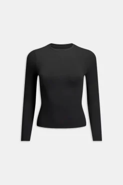 DayFlex Essential Long Sleeve Full Length Top - Shadow Black
