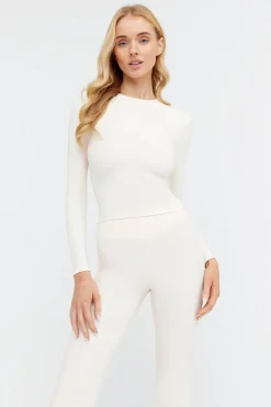 DayFlex Essential Long Sleeve Top - Buttermilk