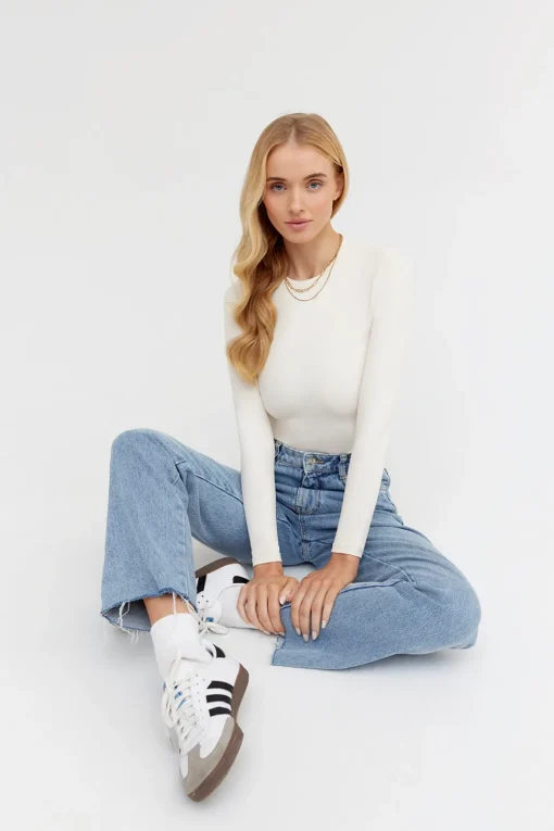 DayFlex Essential Long Sleeve Top - Buttermilk