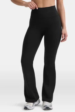 DayFlex High Waisted Flared Yoga Pant No Front Seam - Shadow Black