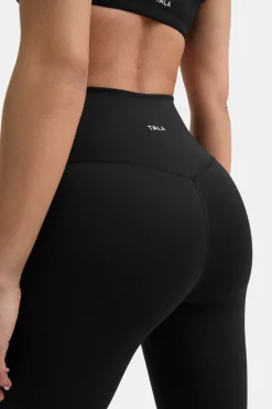 DayFlex High Waisted Flared Yoga Pant No Front Seam - Shadow Black