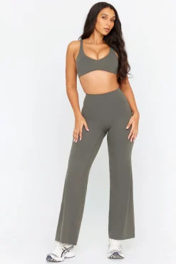 DayFlex High Waisted Wide Leg Yoga Pant - Dark Olive