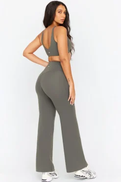 DayFlex High Waisted Wide Leg Yoga Pant - Dark Olive