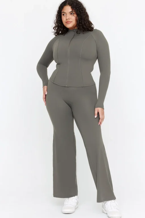 DayFlex High Waisted Wide Leg Yoga Pant - Dark Olive