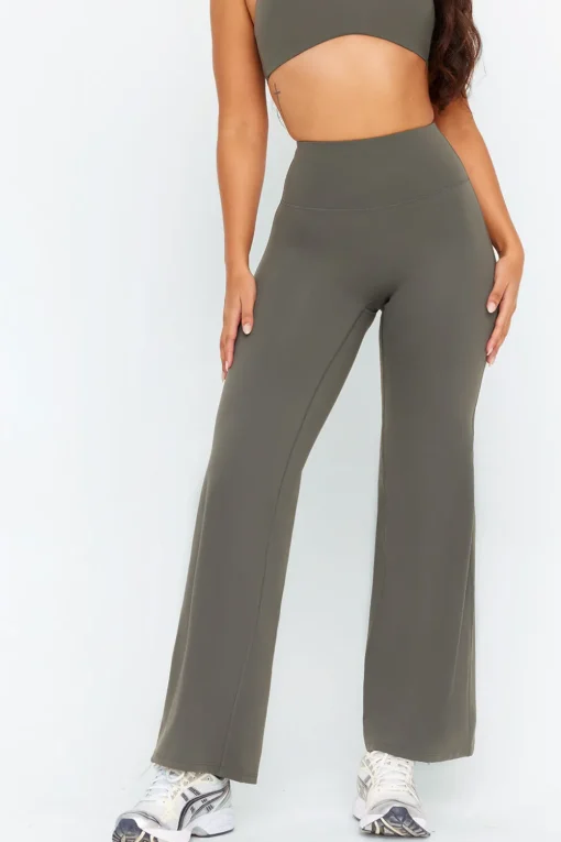 DayFlex High Waisted Wide Leg Yoga Pant - Dark Olive