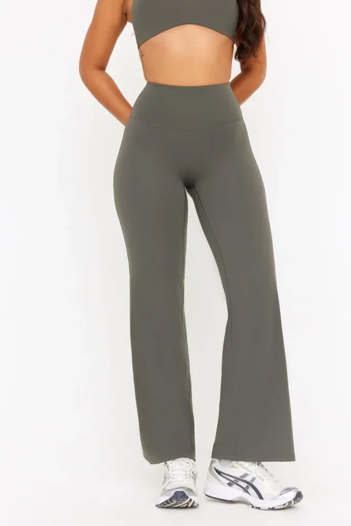 DayFlex High Waisted Wide Leg Yoga Pant - Dark Olive