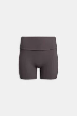 DayFlex Multiway Fold Waist Cycling Shorts - Cool Espresso