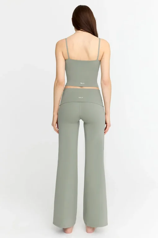 DayFlex Multiway Fold Waist Wide Leg Yoga Pant - Vintage Khaki