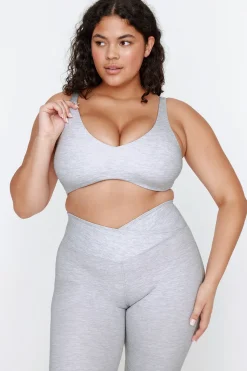 DayFlex Push-Up Sports Bra - Grey Marl