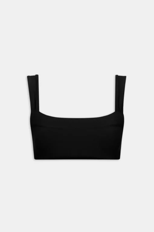 DayFlex Ruched Bandeau Sports Bra - Shadow Black