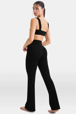 DayFlex Ruched Bandeau Sports Bra - Shadow Black