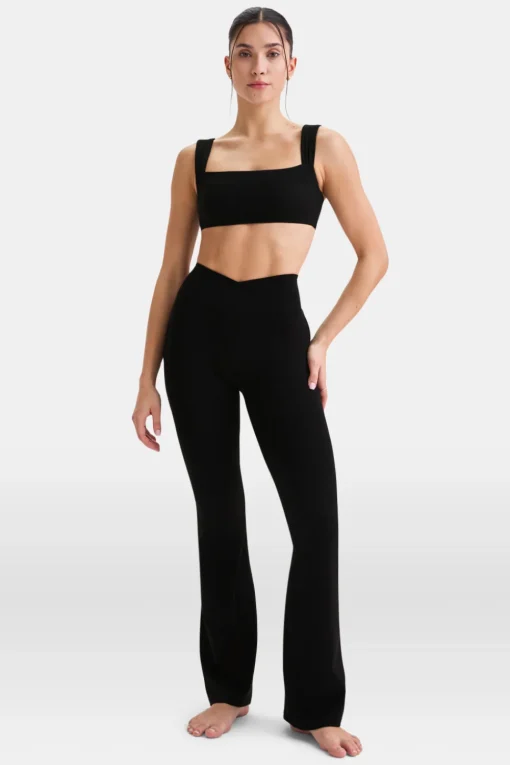 DayFlex Ruched Bandeau Sports Bra - Shadow Black