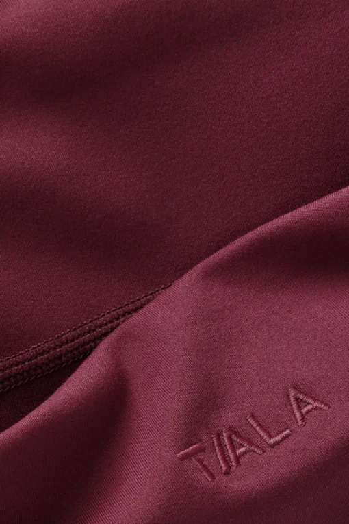 DayFlex Ruched Bandeau Sports Bra - Burgundy