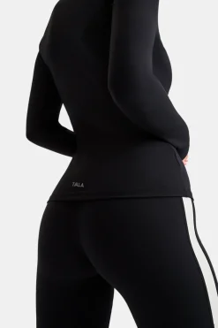 DayFlex Scoop Neck Top - Shadow Black