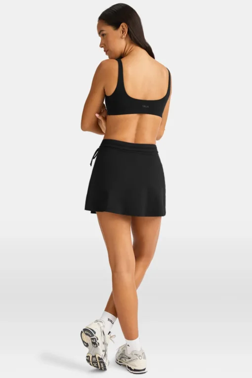 DayFlex Side Tie Skort - Shadow Black