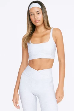 DayFlex Square Neck Sports Bra - Grey Marl