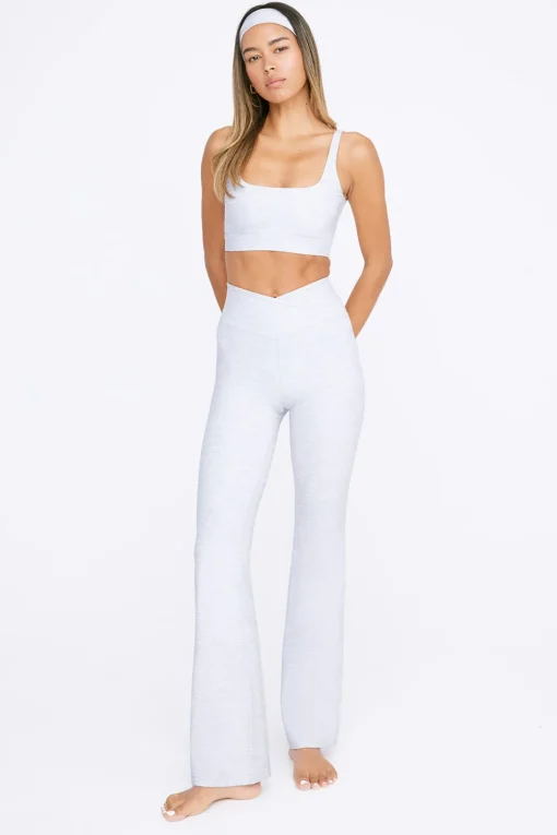 DayFlex Square Neck Sports Bra - Grey Marl