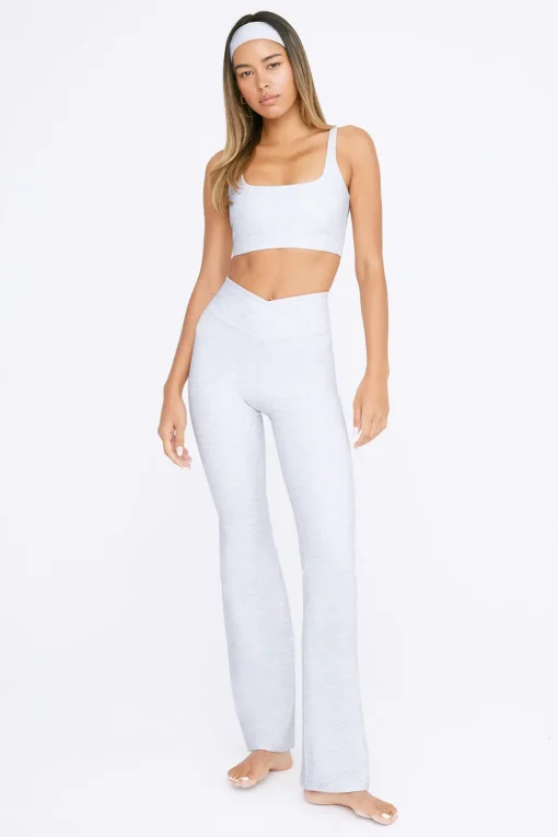 DayFlex Square Neck Sports Bra - Grey Marl