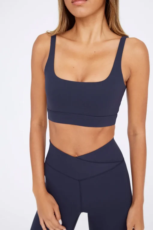 DayFlex Square Neck Sports Bra - Navy