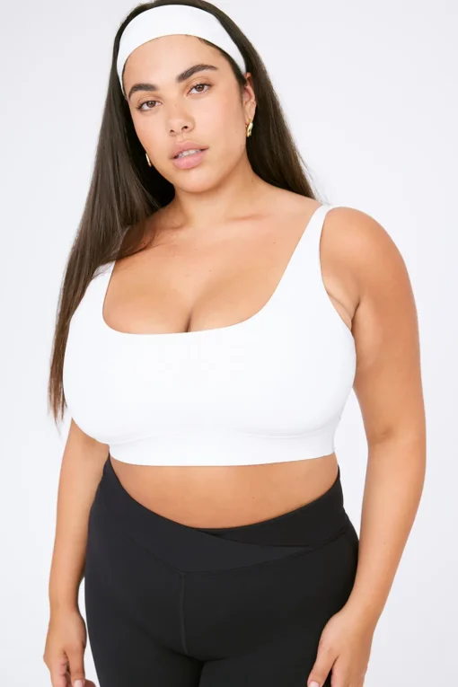 DayFlex Square Neck Sports Bra - White