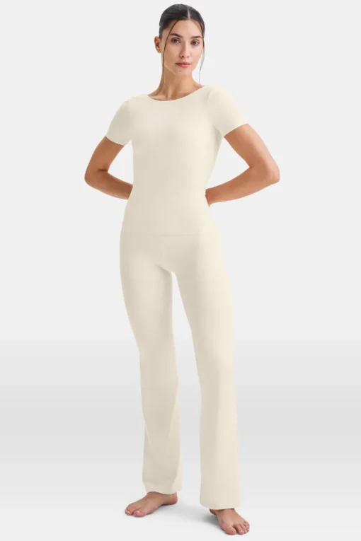 DayFlex Twist Back T-Shirt - Buttermilk