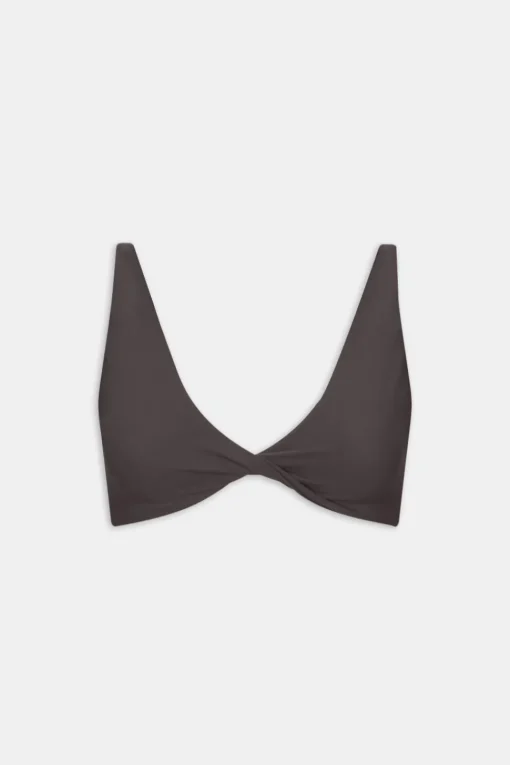 DayFlex Twist Front Sports Bra - Cool Espresso