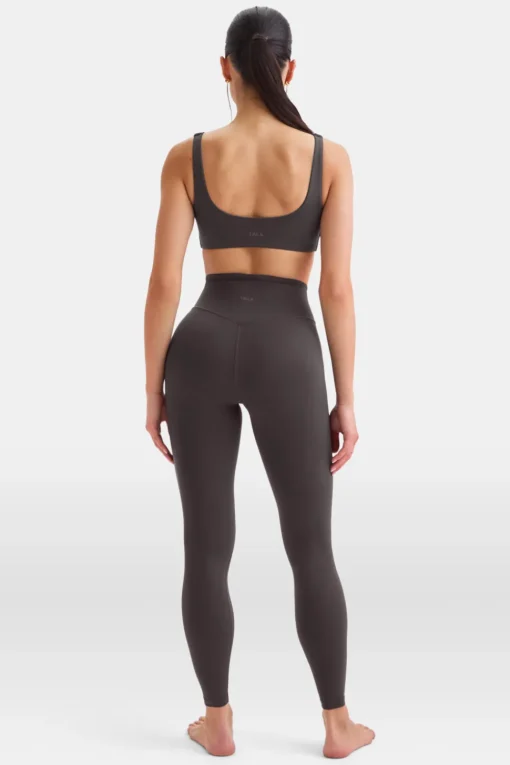 DayFlex Twist Front Sports Bra - Cool Espresso