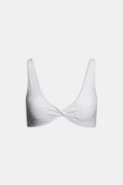 DayFlex Twist Front Sports Bra - Grey Marl