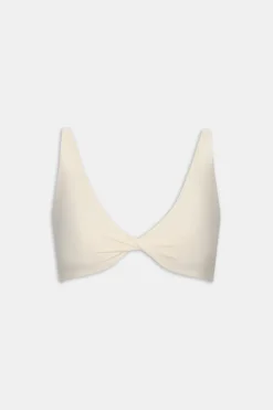 DayFlex Twist Front Sports Bra - Buttermilk