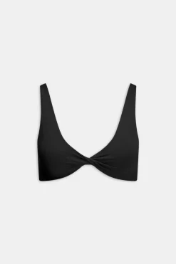 DayFlex Twist Front Sports Bra - Shadow Black